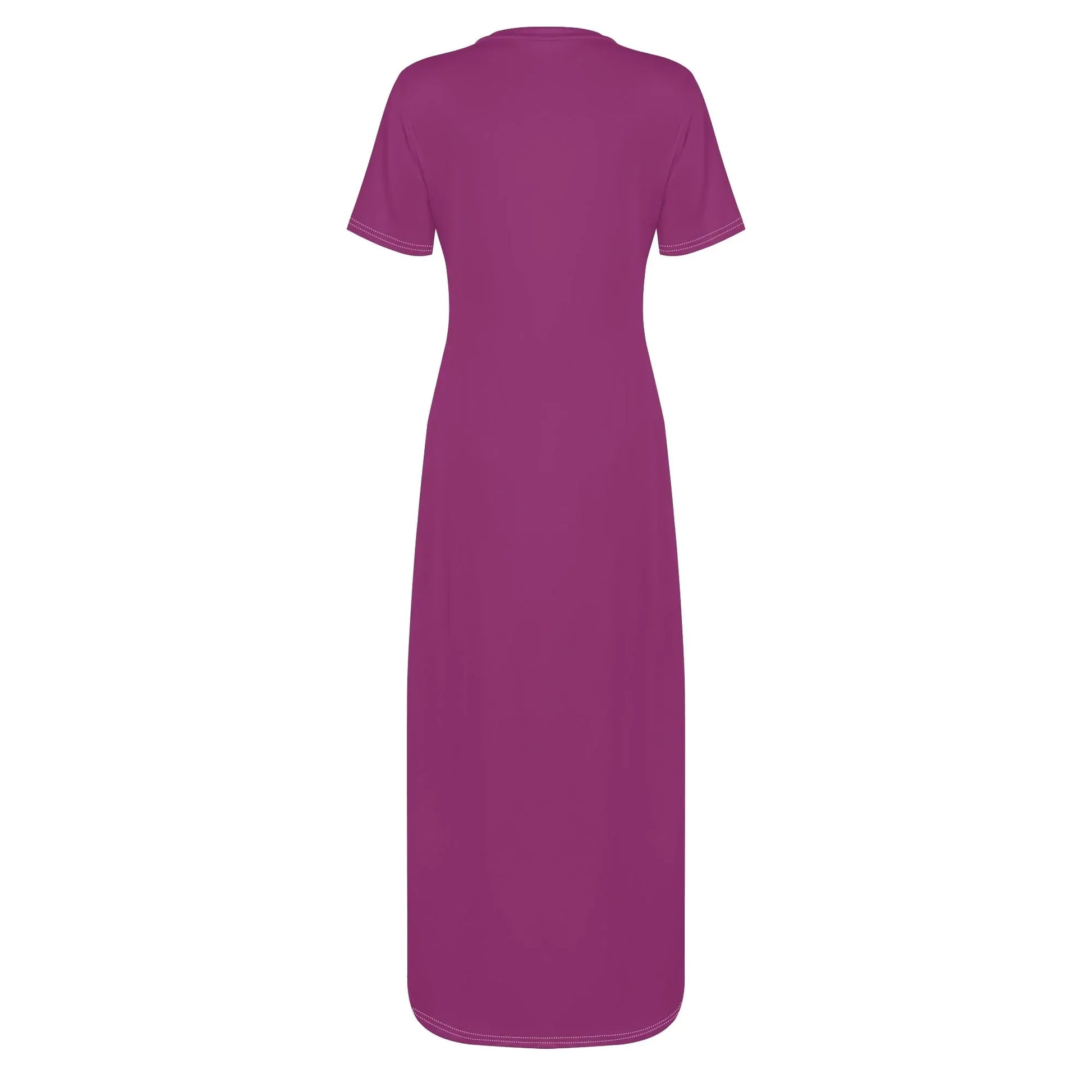 aubergine-short-sleeve-long-dress-long-dress-jlr-design-53258 - JLR Design
