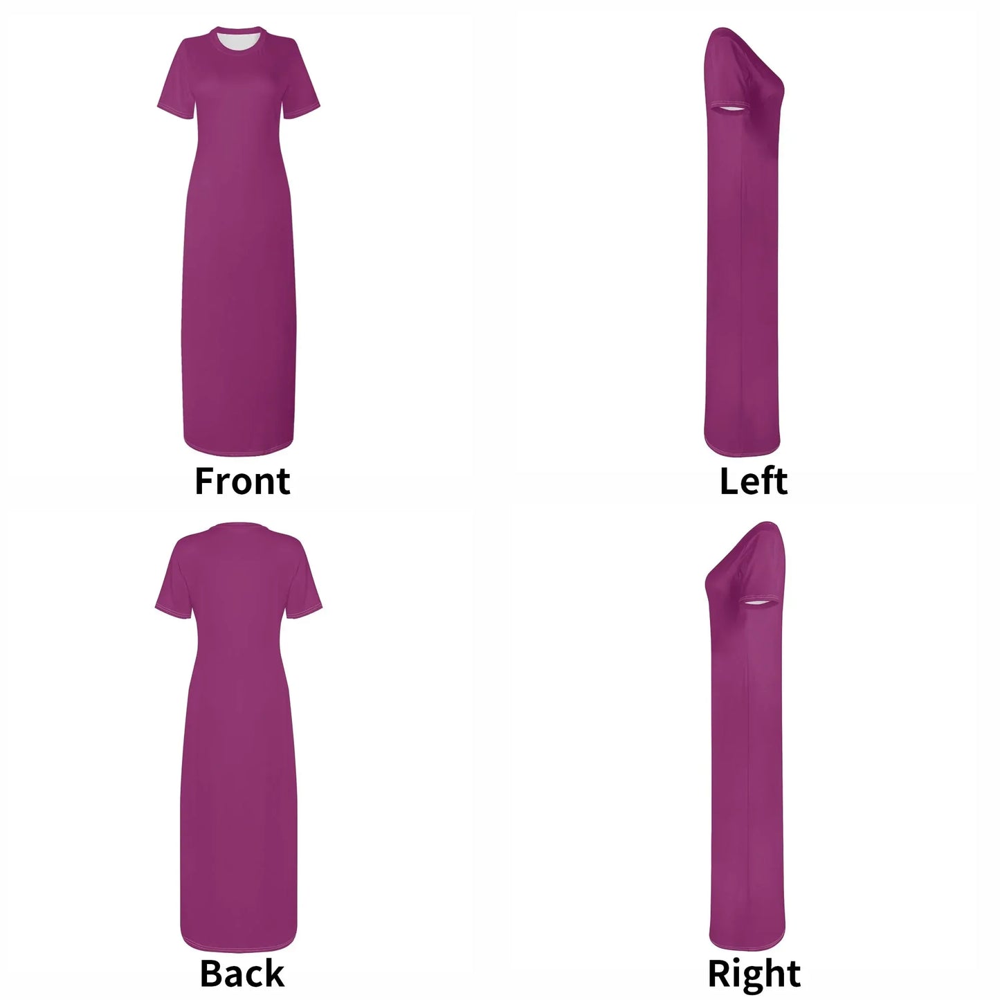 aubergine-short-sleeve-long-dress-long-dress-jlr-design-12762 - JLR Design