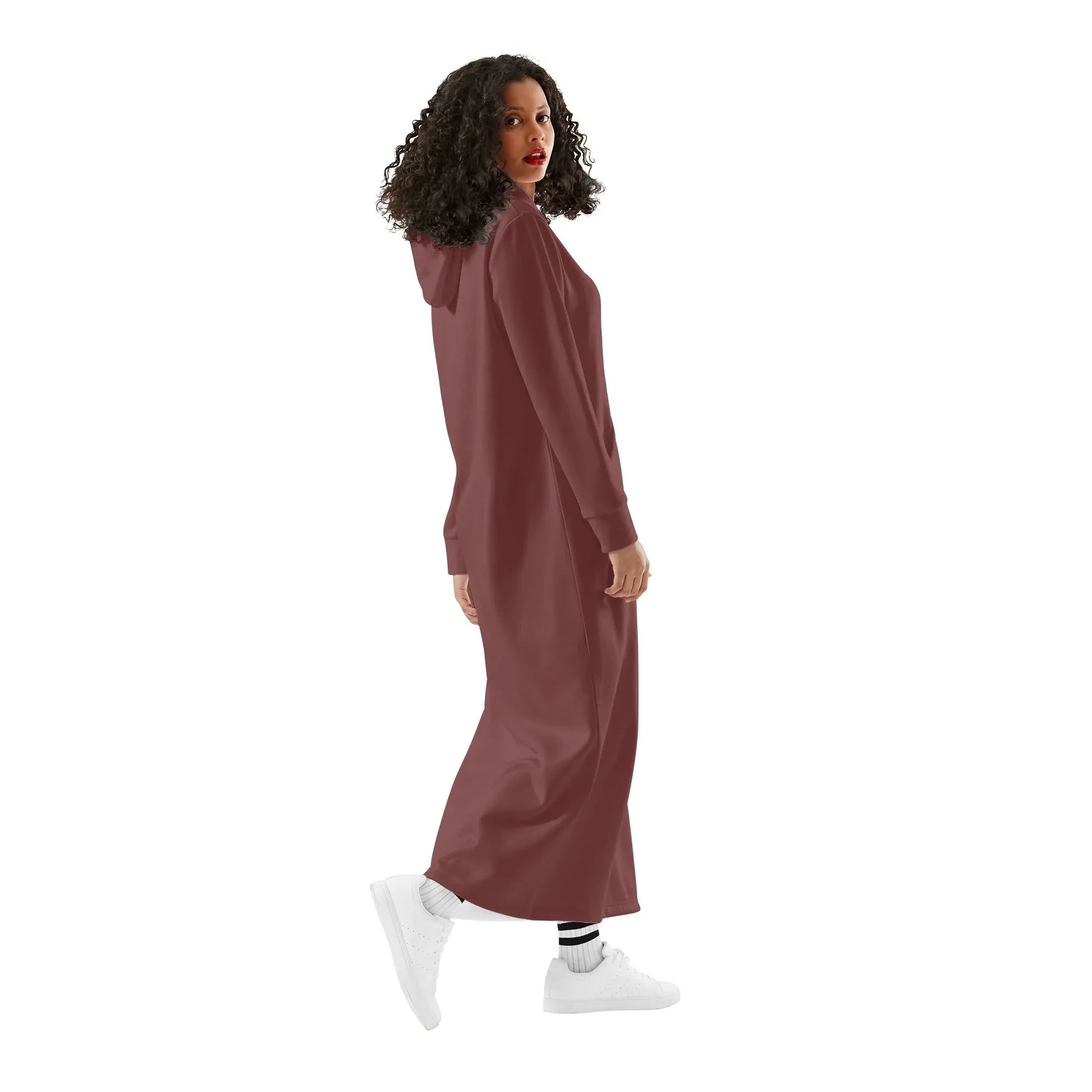 auburn-bequemes-leichtes-hoodie-kleid-hoodiekleid-jlr-design-32094 - JLR Design