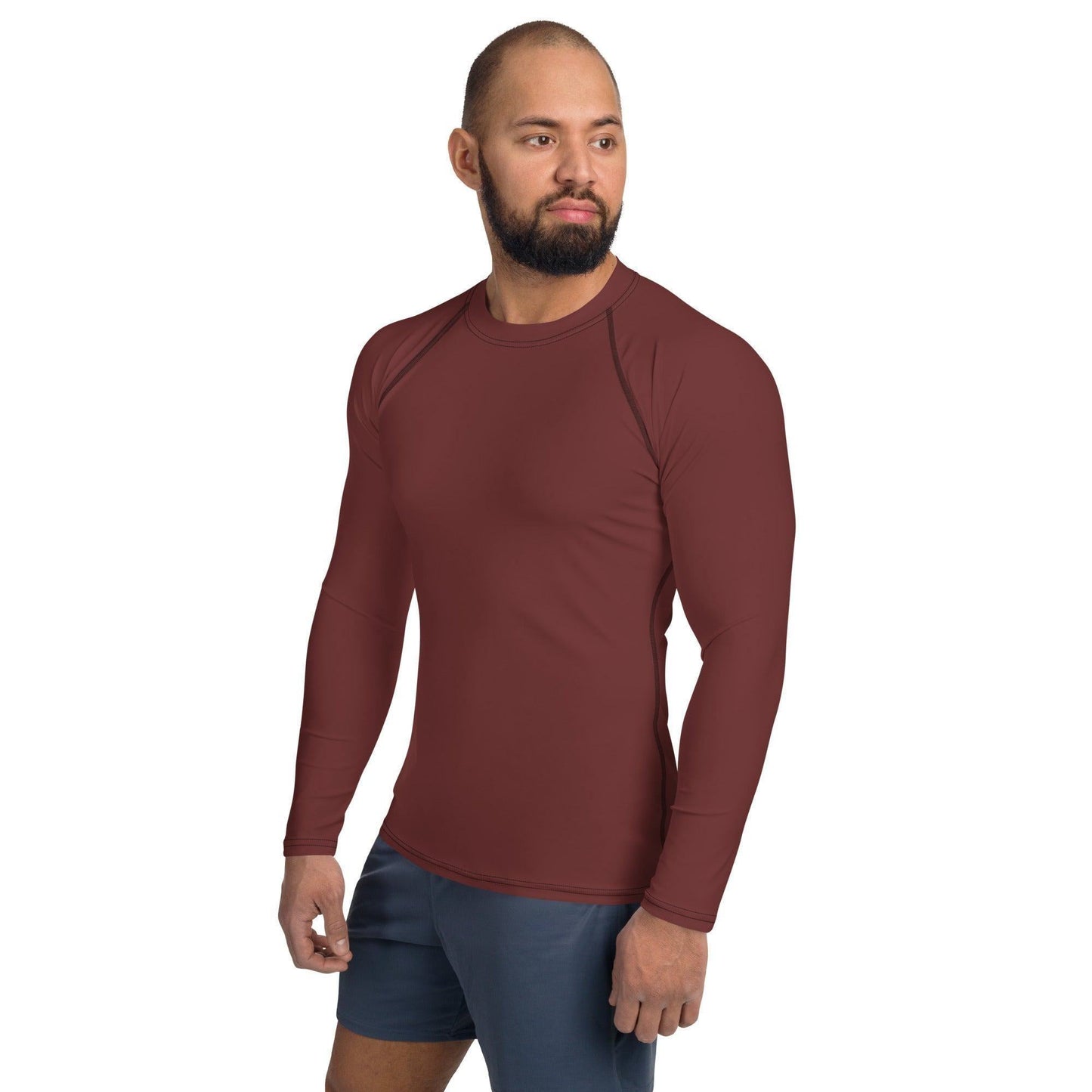 Auburn Herren Rash Guard Rash Guard 54.99 4-Wege, Atmungsaktiv, Auburn, bequem, braun, brown, einfarbig, Elastan, Flachnaht, Guard, Hautschutz, Kompression, Langarmshirt, Männermode, Outdoor, Polyester, Rash, Sand, Schwimmen, Sonnenschutz, Sportbekleidung, Strandmode, Stretchstoff, Surfen, trocknend, Wassersport, Wind JLR Design