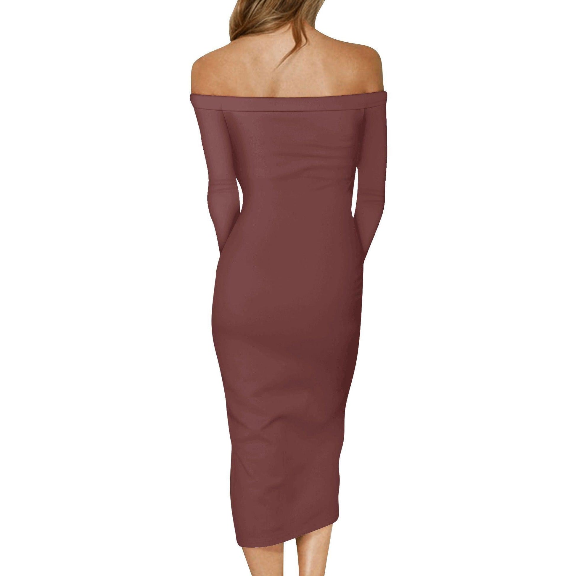 Auburn Long Sleeve Off-Shoulder-Kleid -- Auburn Long Sleeve Off-Shoulder-Kleid - undefined Off-Shoulder-Kleid | JLR Design