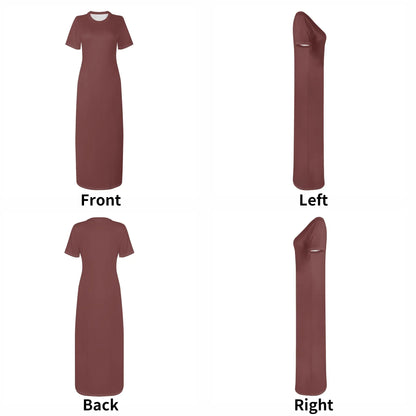 auburn-short-sleeve-long-dress-long-dress-jlr-design-16076 - JLR Design