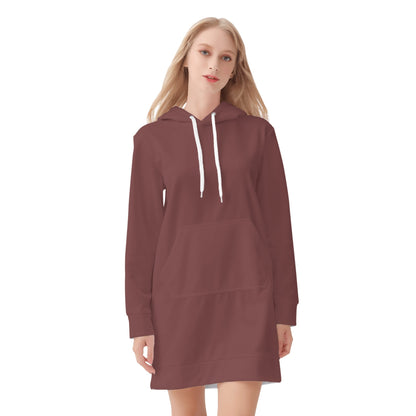 Auburn Velvet Hoodie Dress Hoodiekleid JLR Design