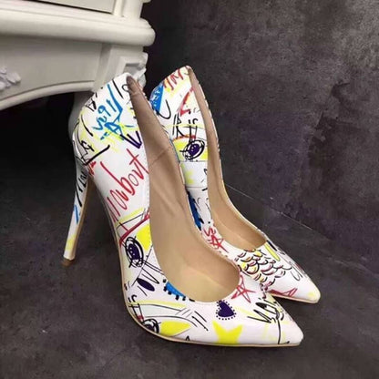 ausgefallene-comic-style-party-high-heels-high-heels-jlr-design-76073 - JLR Design