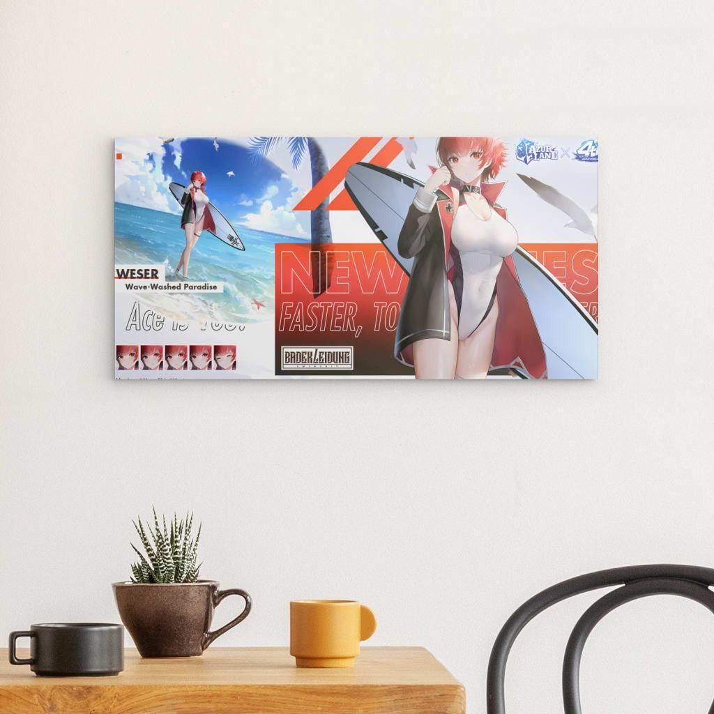 Azur Lane Poster - 4th Anniversary Weser Poster 29.99 4th, Anniversary, Azur, Event, Lane, Metal, Wallpaper, Weser JLR Design