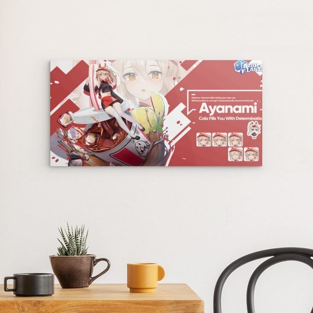 Azur Lane Poster - Ayanami Soda Poster 29.99 Ayanami, Azur, Lane, Metal, Soda, Wallpaper JLR Design