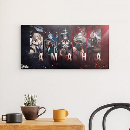 Azur Lane Poster - Beautiful Five Poster 29.99 Azur, Beautyful, five, Lane, Metal, Wallpaper JLR Design