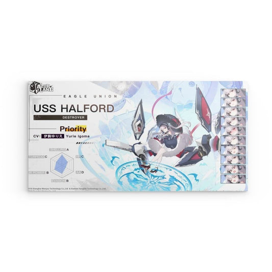 Azur Lane Poster - Charakter Eagle Union USS Halford Metal Print JLR Design