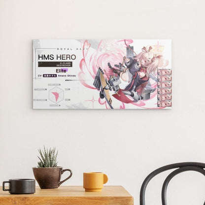 Azur Lane Poster - Charakter HMS Hero Poster 29.99 Azur, Event, Hero, Lane, Metal, Navy, Royal, Wallpaper JLR Design