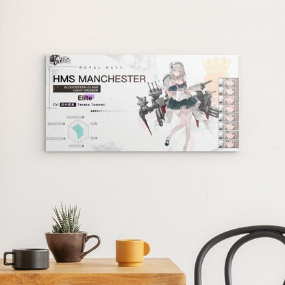 Azur Lane Poster - Charakter HMS Manchester Poster 29.99 Azur, Event, Lane, Manchester, Metal, Navy, Royal, Wallpaper JLR Design