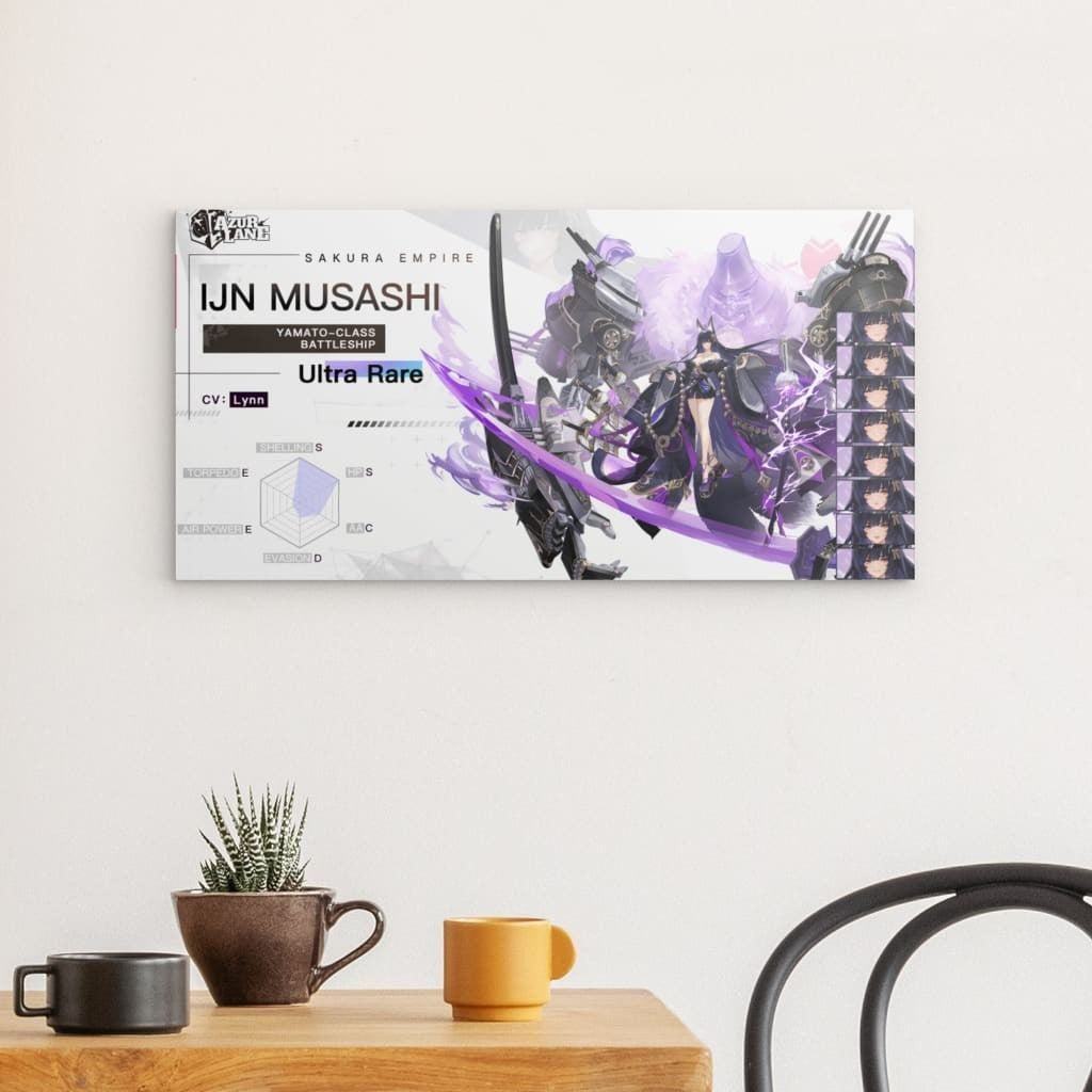 Azur Lane Poster - Charakter IJN Musashi Poster 29.99 Azur, Charakter, Empire, Lane, Metal, Musashi, Sakura, Wallpaper JLR Design