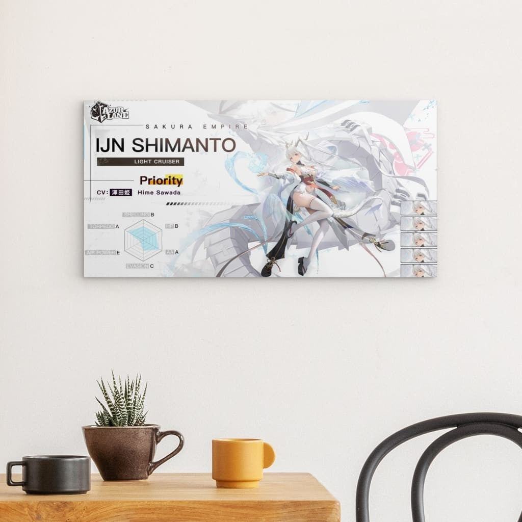 Azur Lane Poster - Charakter IJN Shimanto Poster 29.99 Azur, Cahrakter, Empire, IJN, Lane, Metal, Sakura, Shimanto JLR Design