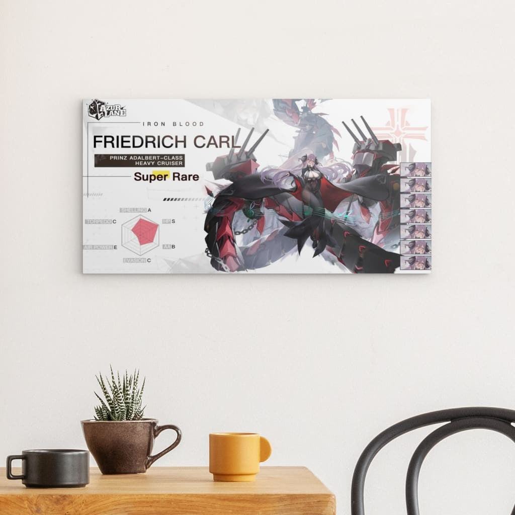 Azur Lane Poster - Charakter Iron Blood Friedrich Carl Metal Print 29.99 Azur, Blood, Carl, Charakter, Friedrich, Iron, Lane, Metal Print JLR Design