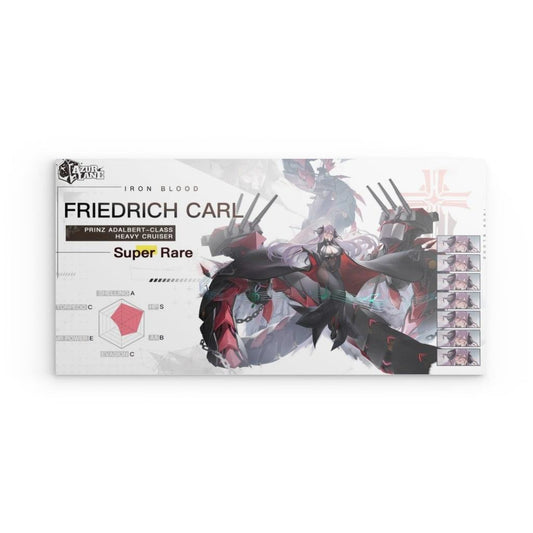 Azur Lane Poster - Charakter Iron Blood Friedrich Carl Metal Print JLR Design