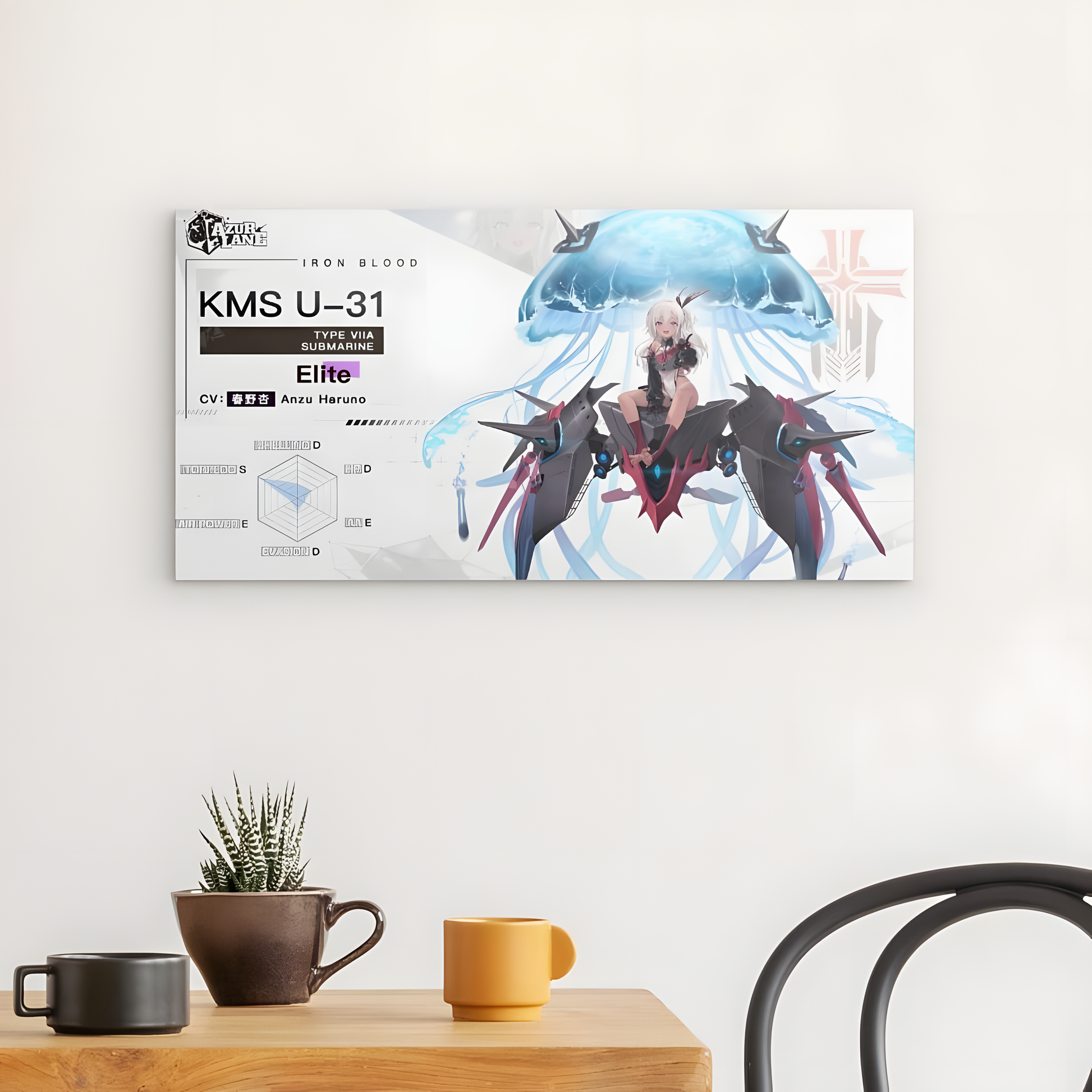 Azur Lane Poster - Charakter Iron Blood KMS U31 Metal Print 29.99 Azur, Charakter, KMS, Lane, Metal Print, Poster, U31 JLR Design