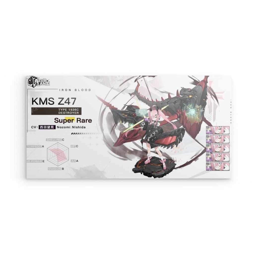 Azur Lane Poster - Charakter Iron Blood KMS Z47 Metal Print 29.99 Azur, Charakter, KMS, Lane, Metal Print, Poster, Z47 JLR Design