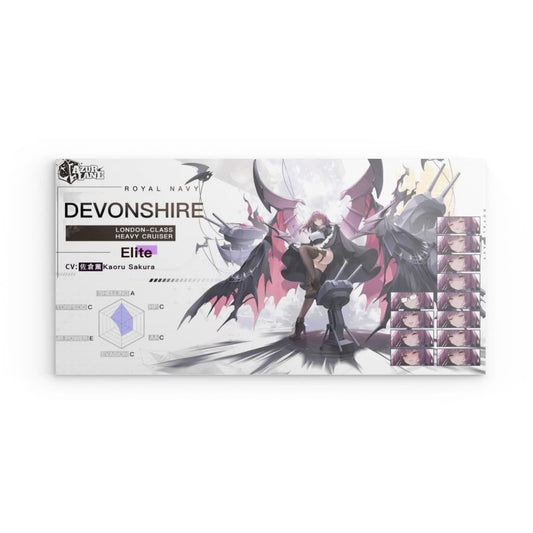 Azur Lane Poster - Charakter Royal Navy Devonshire Metal Print JLR Design