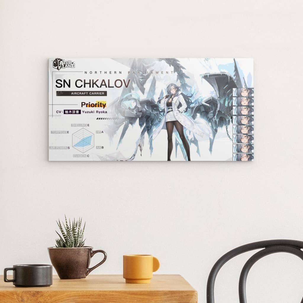 Azur Lane Poster - Charakter SN Chkalov Poster 29.99 Azur, Chkalov, Event, Lane, Metal, Northern, Parliament, Wallpaper JLR Design