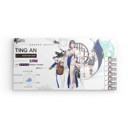 Azur Lane Poster - Charakter Ting An Poster 29.99 Acryl, An, Azur, Canvas, Dragon, Empery, Lane, Metall, Poster, Ting JLR Design