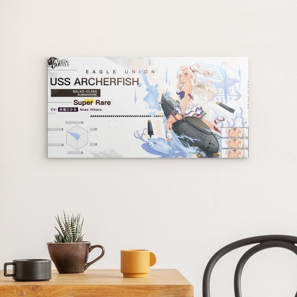 Azur Lane Poster - Charakter USS Archerfish Poster 29.99 Archerfish, Azur, Charakter, Eagle, Lane, Metal, Union, USS JLR Design