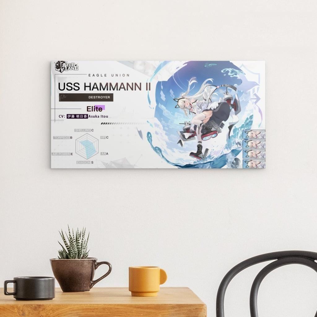 Azur Lane Poster - Charakter USS Hammann II Poster 29.99 Azur, Charakter, Eagle, Hammann, Lane, Metal, Union, USS JLR Design