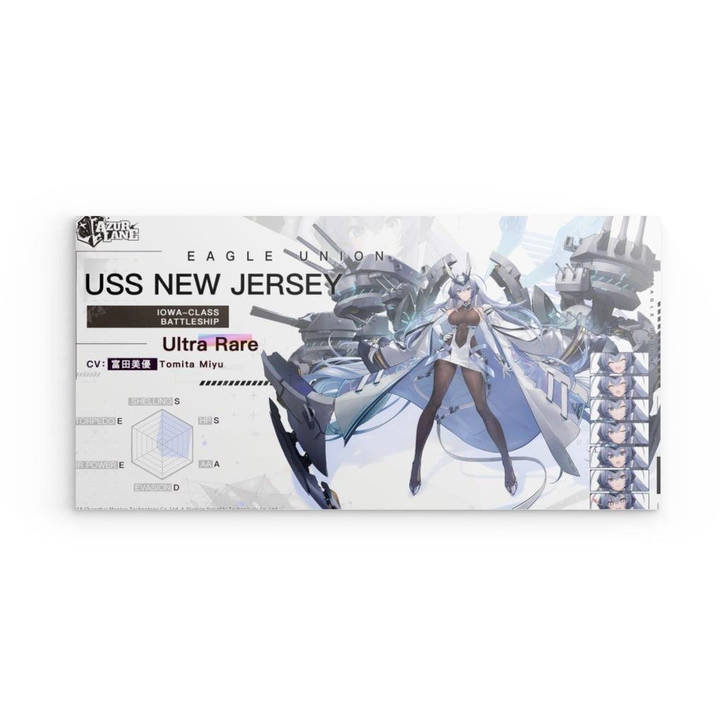Azur Lane Poster - Charakter USS New Jersey -- Azur Lane Poster - Charakter USS New Jersey - undefined Poster | JLR Design
