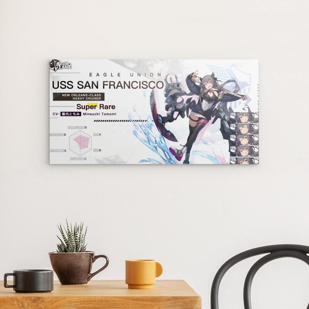 Azur Lane Poster - Charakter USS San Francisco Poster 29.99 Azur, Charakter, Eagle, Francisco, Lane, Metal, San, Union, USS JLR Design