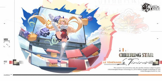 Azur Lane Poster - Cheering Star Le Téméraire Metal Print 29.99 Azur, Cheering, Lane, Metal Print, Poster, Star, Temeraire JLR Design