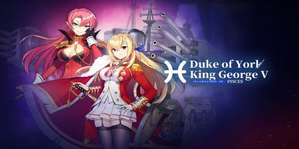 Azur Lane Poster - Duke of York and King George V Metal Print JLR Design