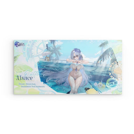 Azur Lane Poster - Heat Beatins Summer Sacrament Alsace Metal Print JLR Design