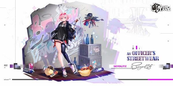 Azur Lane Poster - Officer's Streetwear Seydlitz Metal Print JLR Design