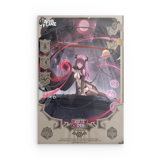 Azur Lane Poster - RPG Adventure Devonshire Metal Print JLR Design