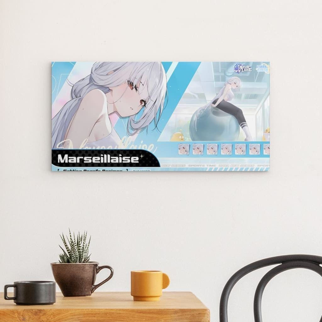 Azur Lane Poster - Sports Time Marseillaise Poster 29.99 Azur, Lane, Marseillaise, Metal, Sports, Time JLR Design