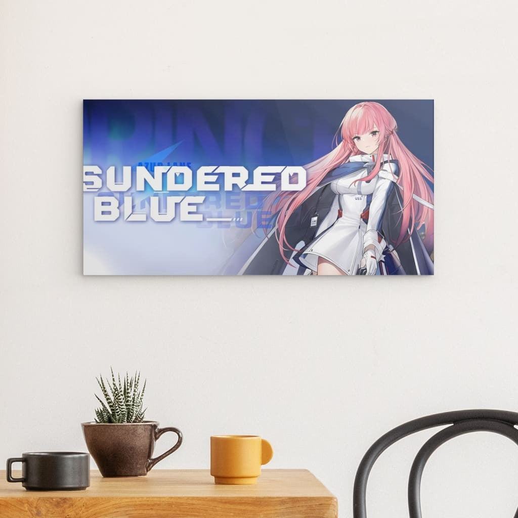 Azur Lane Poster - Sundered Blue Metal Print 29.99 Azur, Lane, Metal Print, Poster, Sundered JLR Design