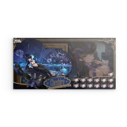 Azur Lane Poster - The Cat in the Magic Hat Cheshire Metal Print JLR Design