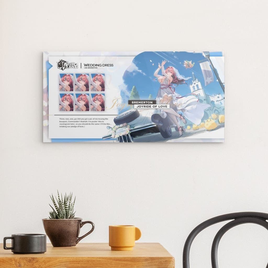 Azur Lane Poster - Wedding Dress Bremerton Poster JLR Design