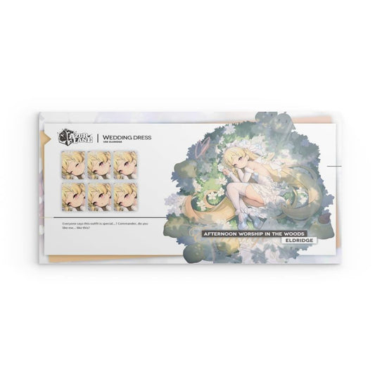 Azur Lane Poster - Wedding Dress Eldridge Metal Print JLR Design