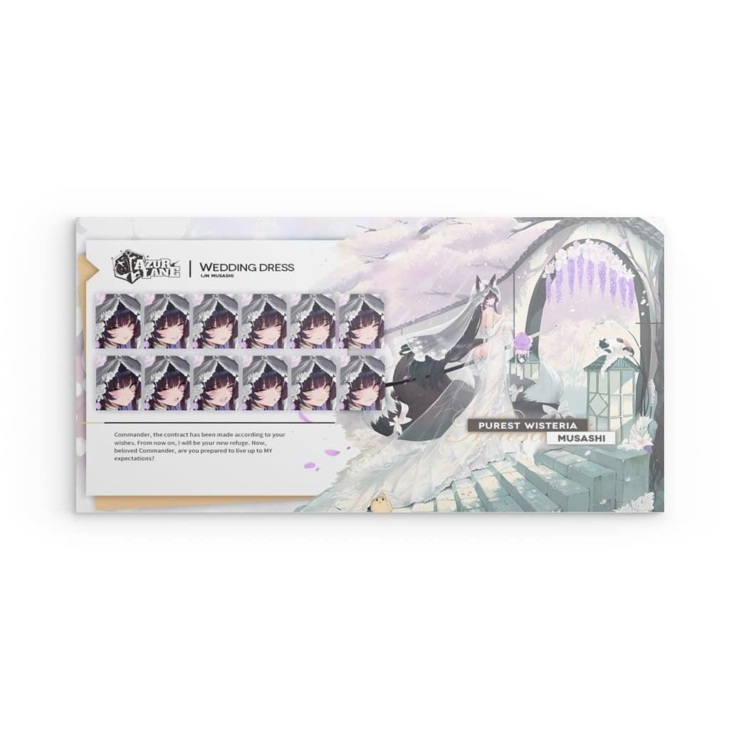 Azur Lane Poster - Wedding Dress Musashi Metal Print JLR Design