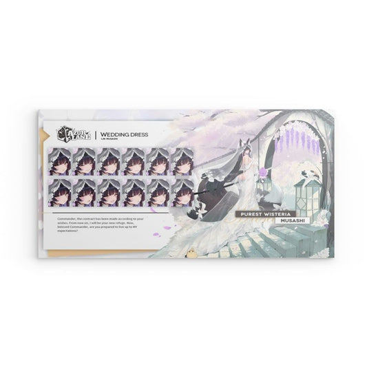 Azur Lane Poster - Wedding Dress Musashi Metal Print JLR Design