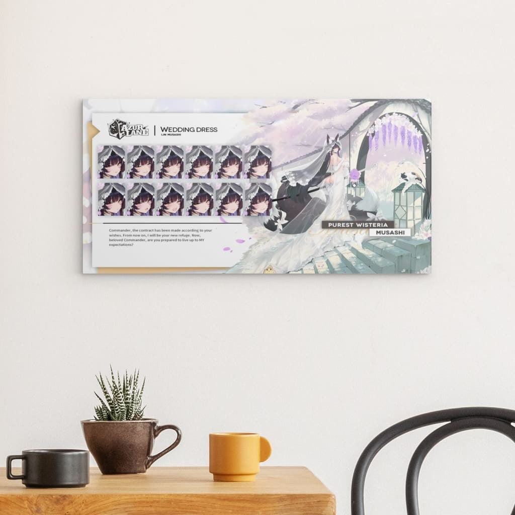 Azur Lane Poster - Wedding Dress Musashi Metal Print JLR Design