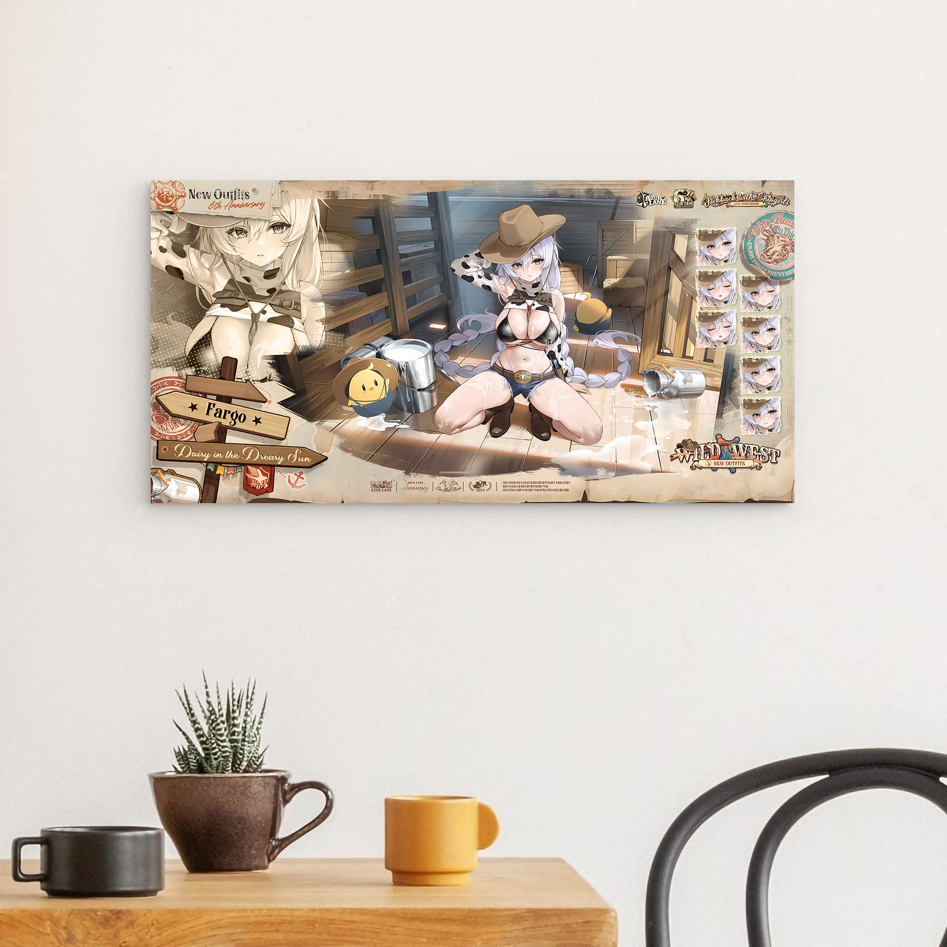 Azur Lane Wanddekoration - 6th Anniversary Fargo Dairy in the Dreary Sun Poster 29.99 6th, Anniversary, Azur, Dairy, Fargo, Lane, Poster JLR Design