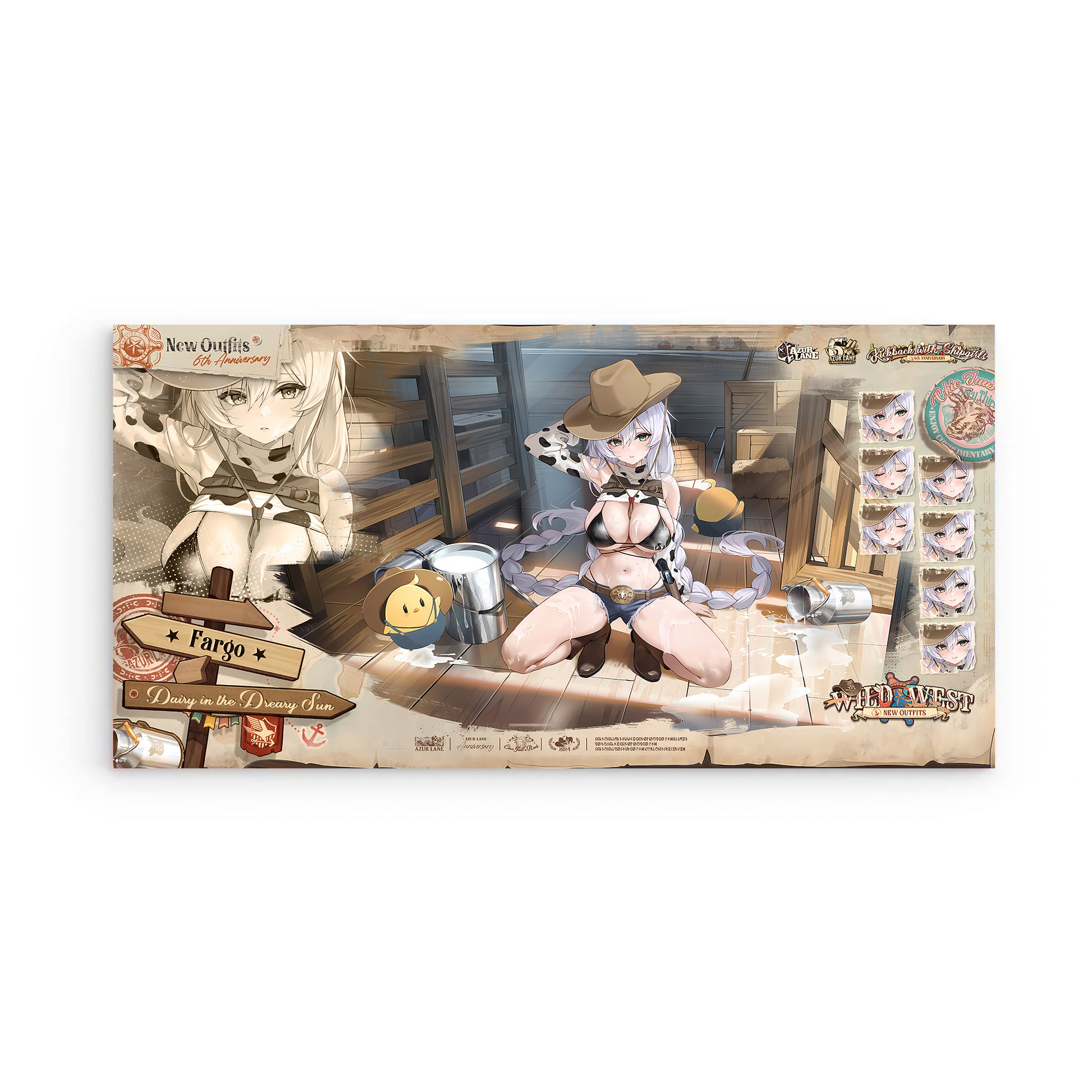 Azur Lane Wanddekoration - 6th Anniversary Fargo Dairy in the Dreary Sun Poster 29.99 6th, Anniversary, Azur, Dairy, Fargo, Lane, Poster JLR Design