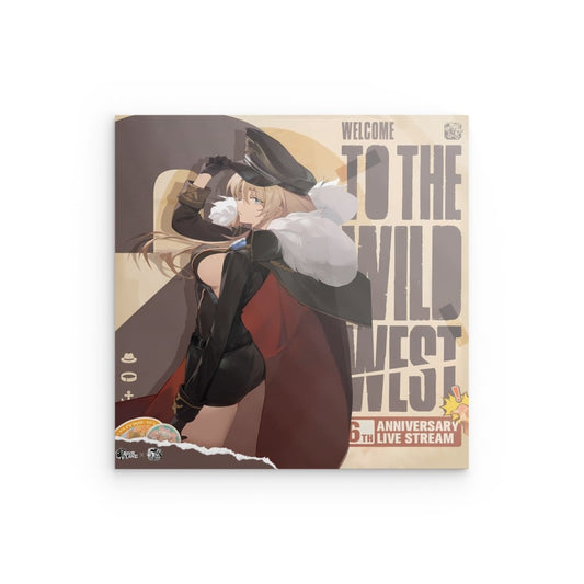 Azur Lane Wanddekoration - 6th Anniversary Welcome to the Wild West Bismarck Metal Print JLR Design