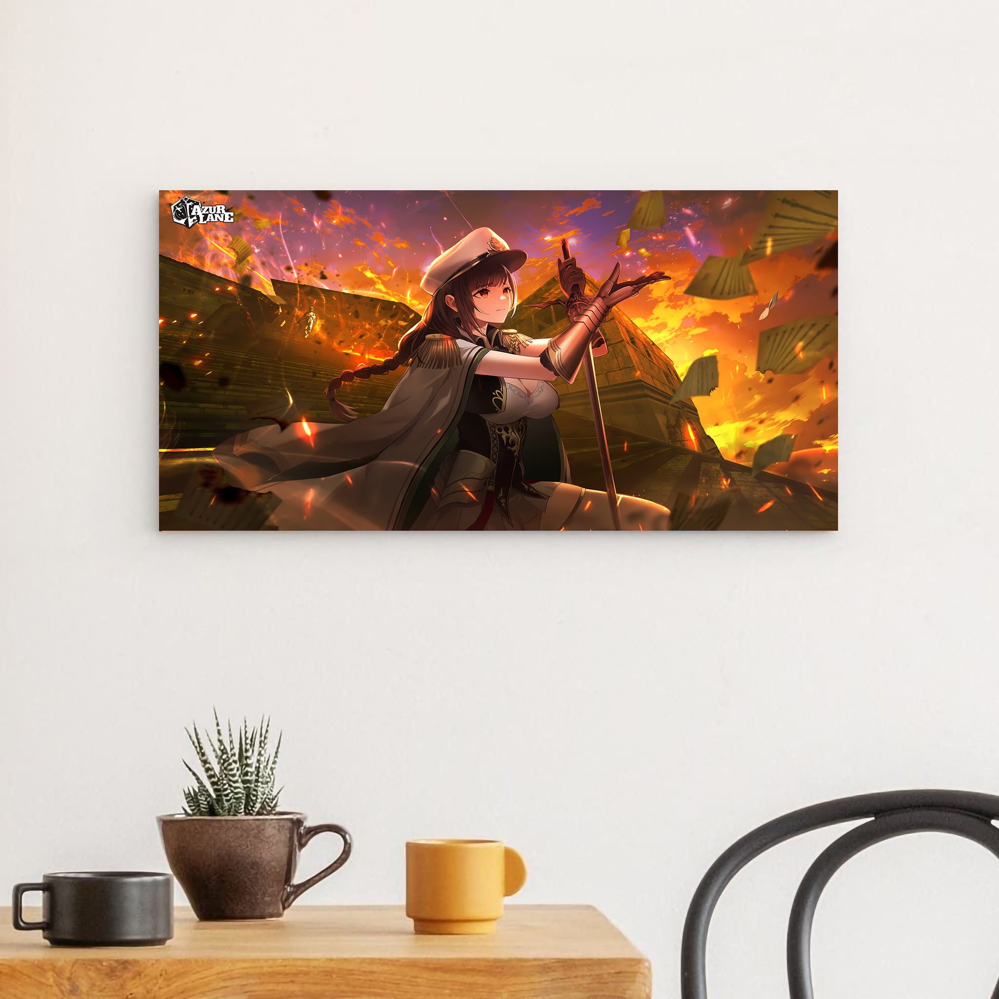 Azur Lane Wanddekoration - Bolzano Burning City Poster 29.99 Azur, Bolzano, Flames, Lane, Poster JLR Design