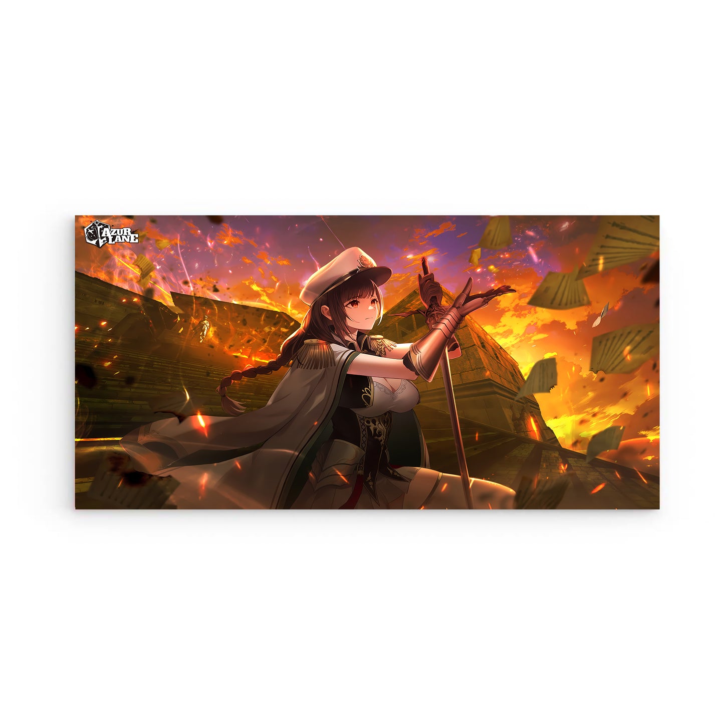 Azur Lane Wanddekoration - Bolzano Burning City Poster 29.99 Azur, Bolzano, Flames, Lane, Poster JLR Design