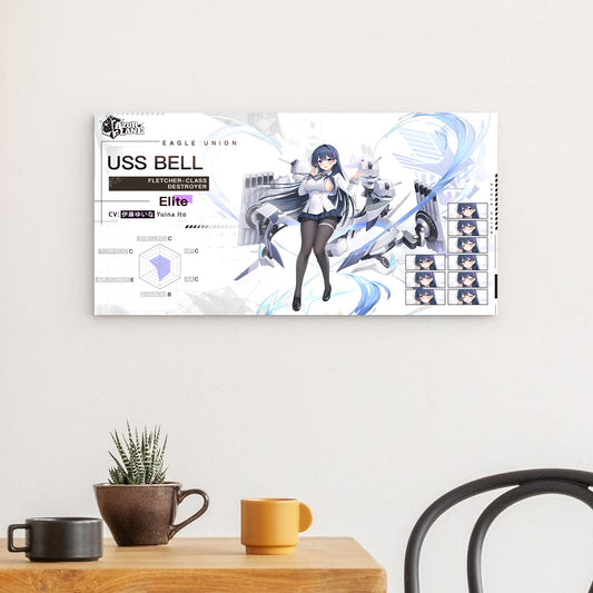 Azur Lane Wanddekoration - Charakter Eagle Union USS Bell Poster JLR Design