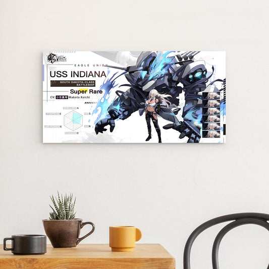 Azur Lane Wanddekoration - Charakter Eagle Union USS Indiana Poster JLR Design