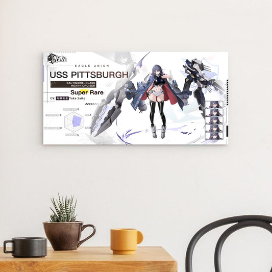 Azur Lane Wanddekoration - Charakter Eagle Union USS Pittsburgh Poster JLR Design