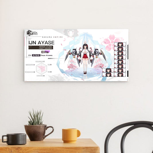 Azur Lane Wanddekoration - Charakter Sakura Empire IJN Ayase Poster JLR Design