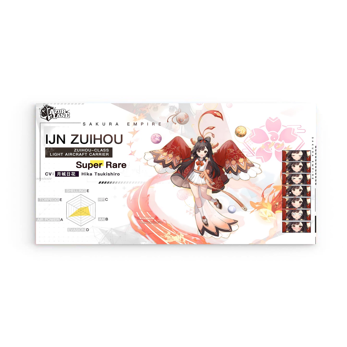Azur Lane Wanddekoration - Charakter Sakura Empire IJN Zuihou Poster JLR Design